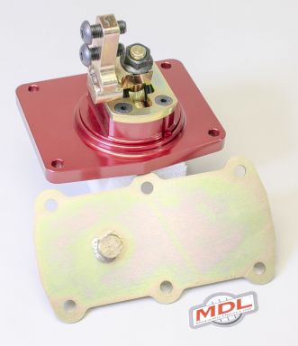 Qwik Stik Shifter TKO500/600 Mid-shift 1" Left Straight Up -.500" BWD No Stops with Rear Cov Plate